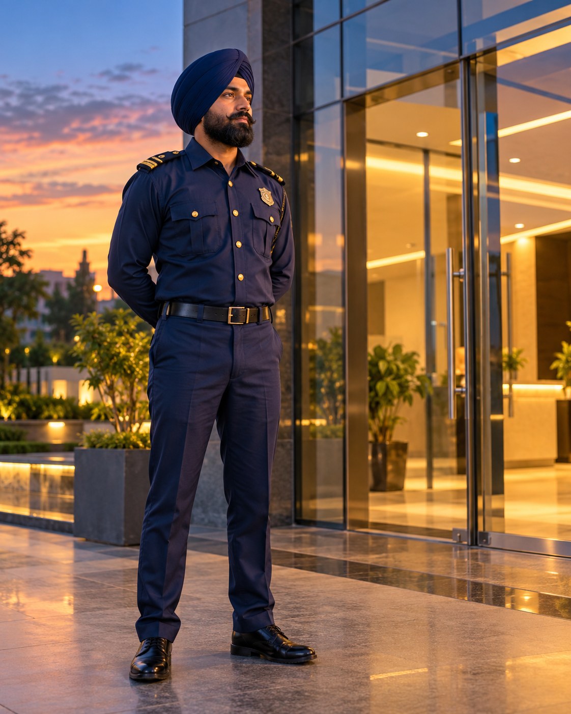 Uniformed 22 Kings security officer on duty
